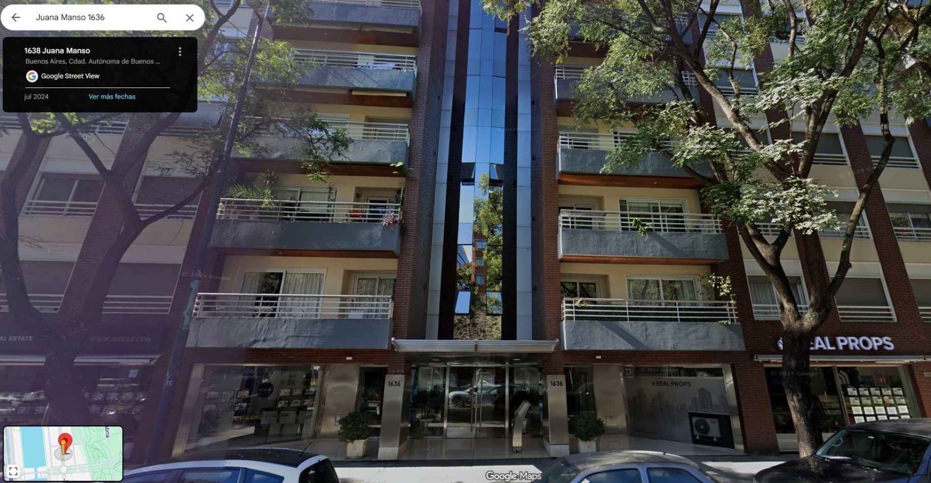 Departamento en alquiler 2 ambientes 1 dormitorio sin muebles ubicado en el complejo Terrazas de Puerto Madero